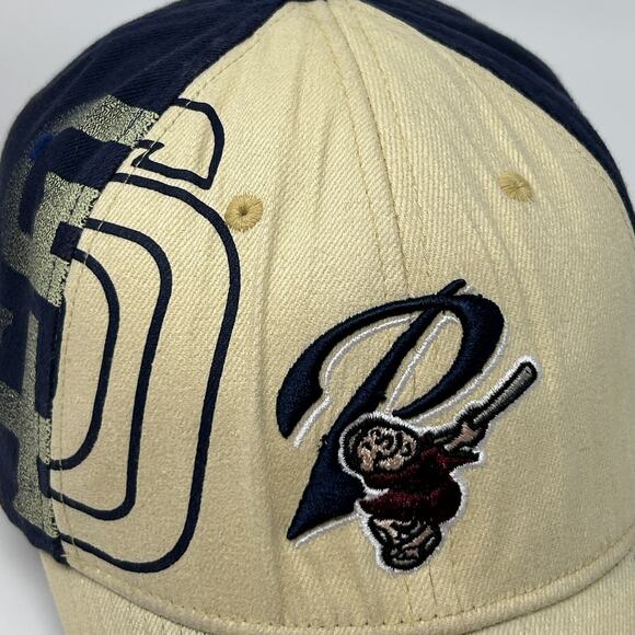 San Diego Padres Hat Baseball Cap Nike Team MLB 6 Panel Blue Flex Fitted OSFM - Picture 6 of 11